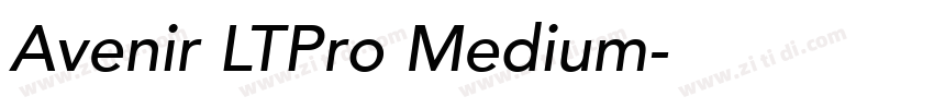 Avenir LTPro Medium字体转换